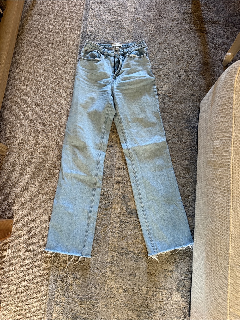 Abercrombie & Fitch Women's Jeans Curve Love 90s Relaxed High Rise 26_2L Blue